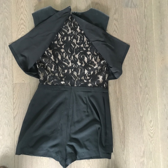 BCBGMAXAZRIA Black Lace Jumpsuit - Picture 3 of 5